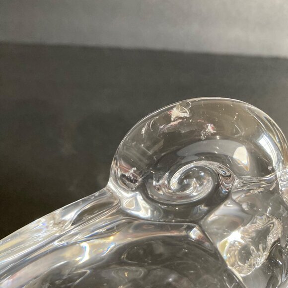 Vannes Le Chatel French Crystal Ram Ashtray Pipe Rest - Picture 8 of 8